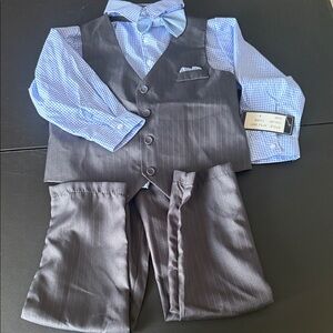 Andrew Fezza Kids Suit - Blue and Gray